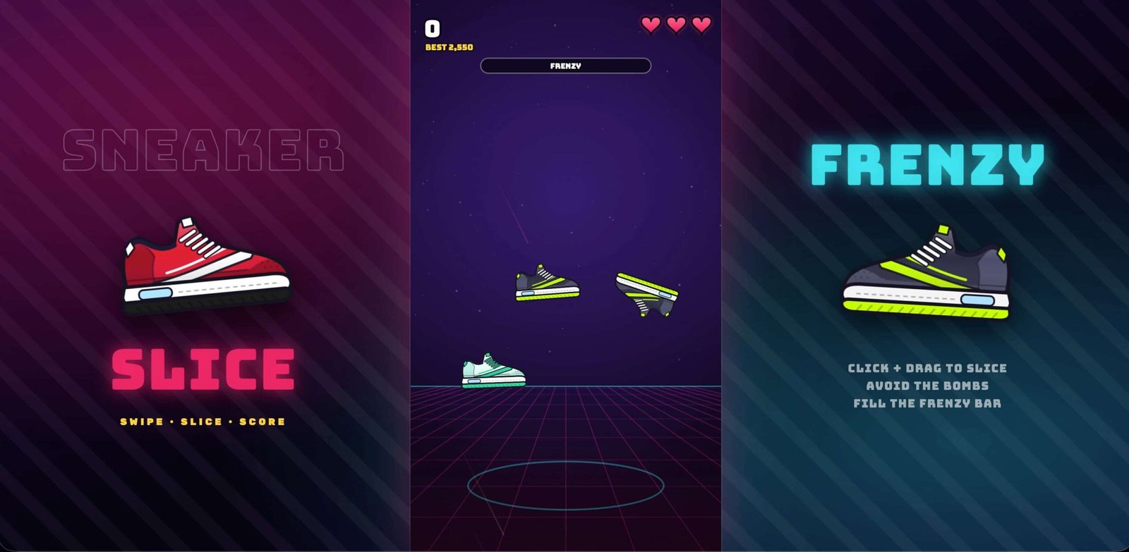 Sneaker Slice Frenzy gameplay screenshot